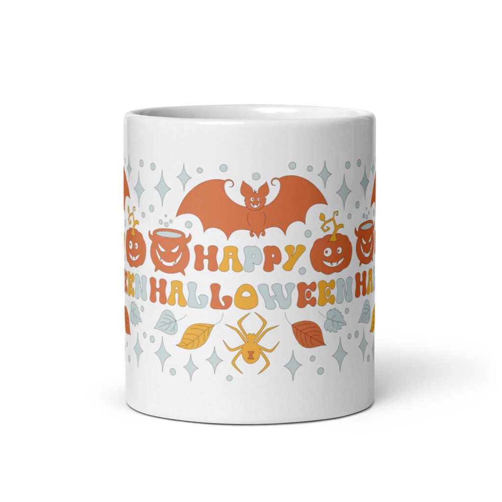 Celebrate the Season with Our ‘Happy Halloween’ Mug: 11oz & 15oz Coffee Mug