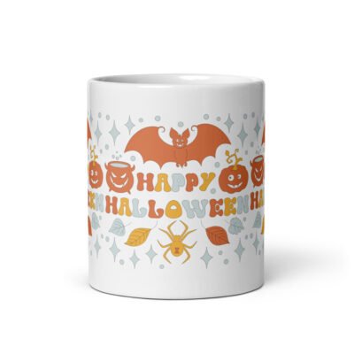Celebrate the Season with Our 'Happy Halloween' Mug: 11oz & 15oz Coffee Mug