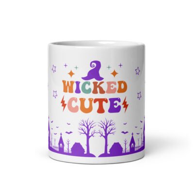 Glossy Coffee Mug-Scream-Worthy Sips: Halloween Glossy Magic Mug