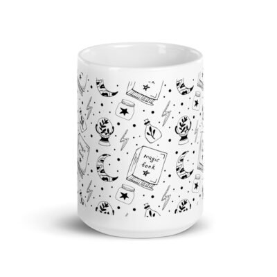 Magic Book Mug – Printed Halloween Themed Mug | Halloween Themed Coffee Mug & Cup