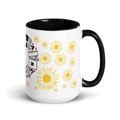 Ceramic Mug Custom,11oz, 15oz- Brighten Your School Days with Our Colorful Mug with Color Inside