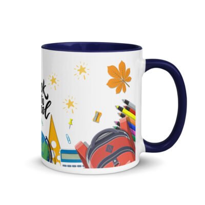 Coffee mug 11oz and 15oz, Back-to-School Vibes with Our Colorful Mug with Color Inside