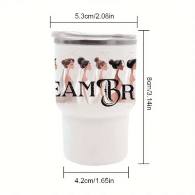 Mini Tumbler Set – 6-Pack 3oz Stainless Steel Shot Glasses with Lids & Straws – Bridesmaid & Bachelorette Party Favors in 3 Elegant Designs