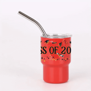 Graduation Mini Tumbler Set – 6-Pack 3oz Stainless Steel Shot Glasses– 3 Fun Designs (Class of 2025, I’m Graduated, Tassel Hassle)