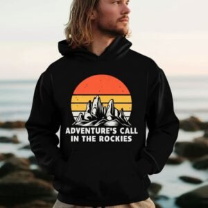 Adventure's Call in the Rockies Unisex oversized hoodie