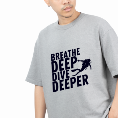 Breathe Deep, Dive Deeper Men's classic tee