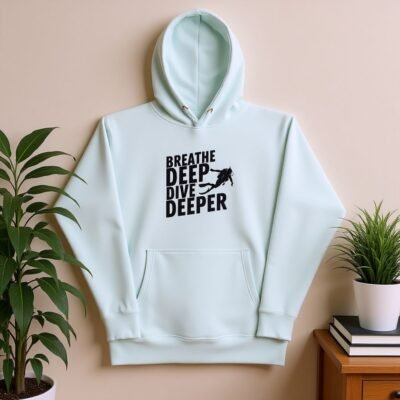 Breathe Deep, Dive Deeper Unisex Hoodie