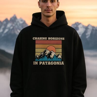 Chasing Horizons in Patagonia Unisex oversized hoodie