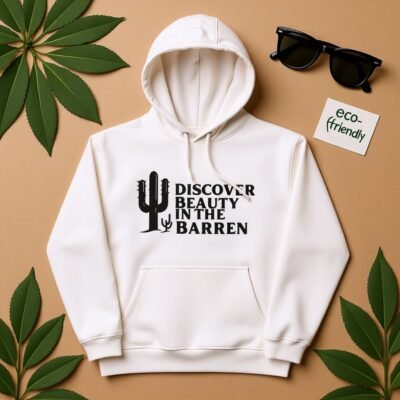 Discover Beauty in the Barren Premium eco hoodie