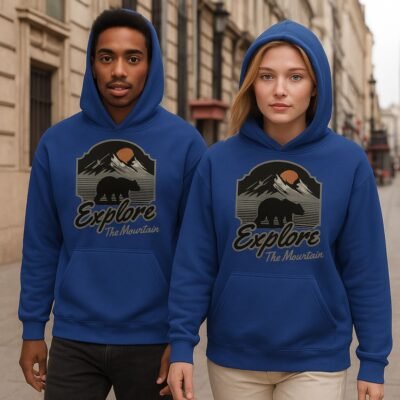 Explore the Mountain Unisex oversized hoodie