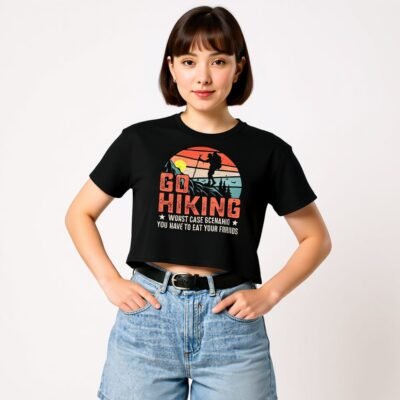 Go Hiking Women's crop top