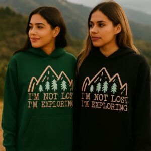 I'm not lost I'm exploring Unisex oversized hoodie