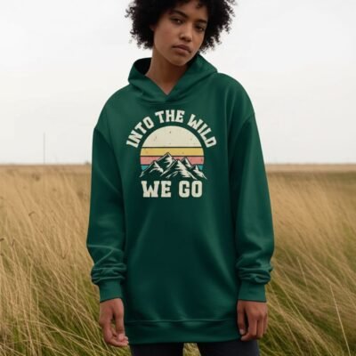 Into the Wild We Go Unisex oversized hoodie