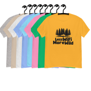 Less WiFi, More Wild Men's classic tee