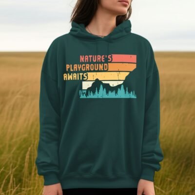Nature's Playground Awaits Unisex oversized hoodie