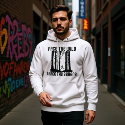 Pace the Wild, Trace the Serene Unisex Hoodie