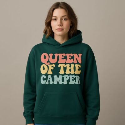 Queen of the camper Unisex oversized hoodie