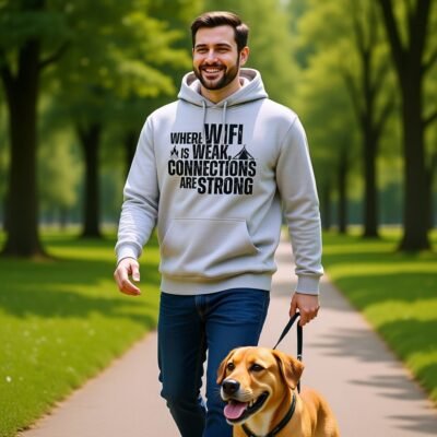 Where WiFi is Weak Connections are strong outdoor adventure Unisex Hoodie