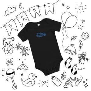 Bloom where you are planted embroidered Baby short sleeve one piece