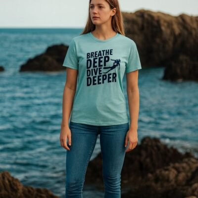 Breathe Deep, Dive Deeper Women's Relaxed T-Shirt