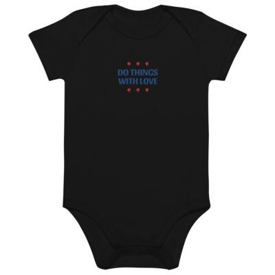 Do things with nothing Organic cotton baby bodysuit