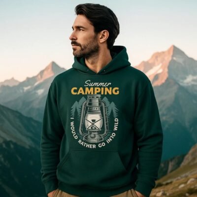 Summer Camping Unisex oversized hoodie