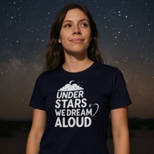 Under Stars, We Dream Aloud Women's Relaxed T-Shirt