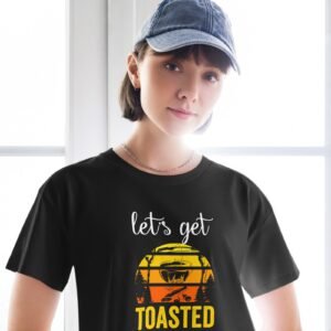 Hiking Humor Let's get toasted Women’s crop top