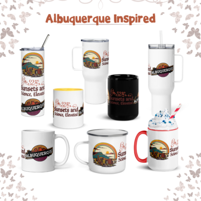 Albuquerque Inspired Drinkware Collection β Handmade Mugs & Tumblers | Southwest Style Coffee, Tea & Travel Cups