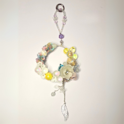 Car & Home Decor | Yellow Valley Handmade Yellow Beaded Car Charm – Floral Hanging Ornament