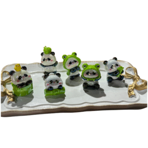 Mini Panda Beadable Figures for DIY Pens, Keychains & Accessories – Single or Set