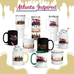 State Mugs and Cups - Atlanta Skyline Mug – Peaches, Progress & Southern Press Collection