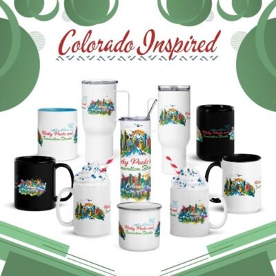 Tumblers and Mugs Bundle | Colorado Inspired Drinkware Collection – Rocky Peaks & Innovation Mugs & Tumblers (11 oz to 40 oz)