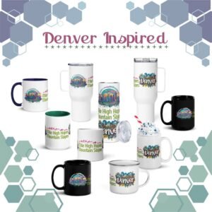 State and City Souvenir Mug | Denver Skyline Drinkware Collection – Mile High Hopes & Mountain Slopes Mugs & Tumblers