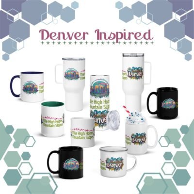 State and City Souvenir Mug | Denver Skyline Drinkware Collection β Mile High Hopes & Mountain Slopes Mugs & Tumblers