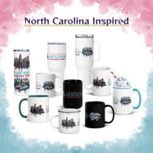North Carolina Inspired Drinkware Collection – Where Blue Peaks Meet Innovation Streets