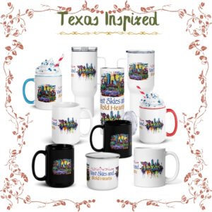 Texas Tumblers and Mugs – Vast Skies & Bold Hearts Drinkware Collection