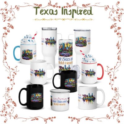 Texas Tumblers and Mugs β Vast Skies & Bold Hearts Drinkware Collection