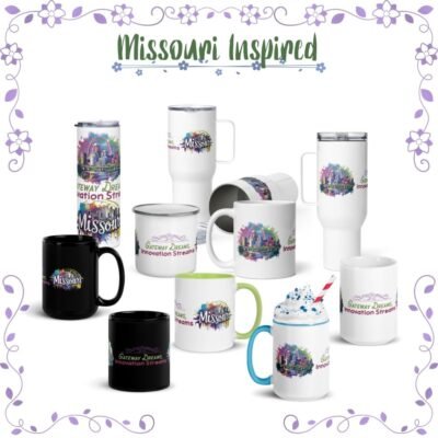 Usa State Missouri Inspired Drinkware Collection β Gateway Dreams Coffee Mugs & Tumblers
