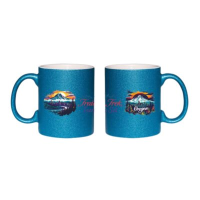 Oregon Inspired Glitter Mug – Sparkling State Pride Coffee Cup (11oz)