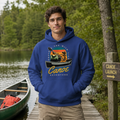 Camping Graphic Oversized Hoodie – Campfire & Mountain Designs | Collection 1