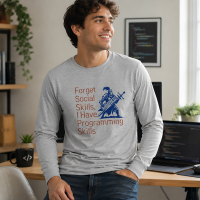 Software Developer Joke Long Sleeve Shirt – Coding Life Quotes | Collection 2