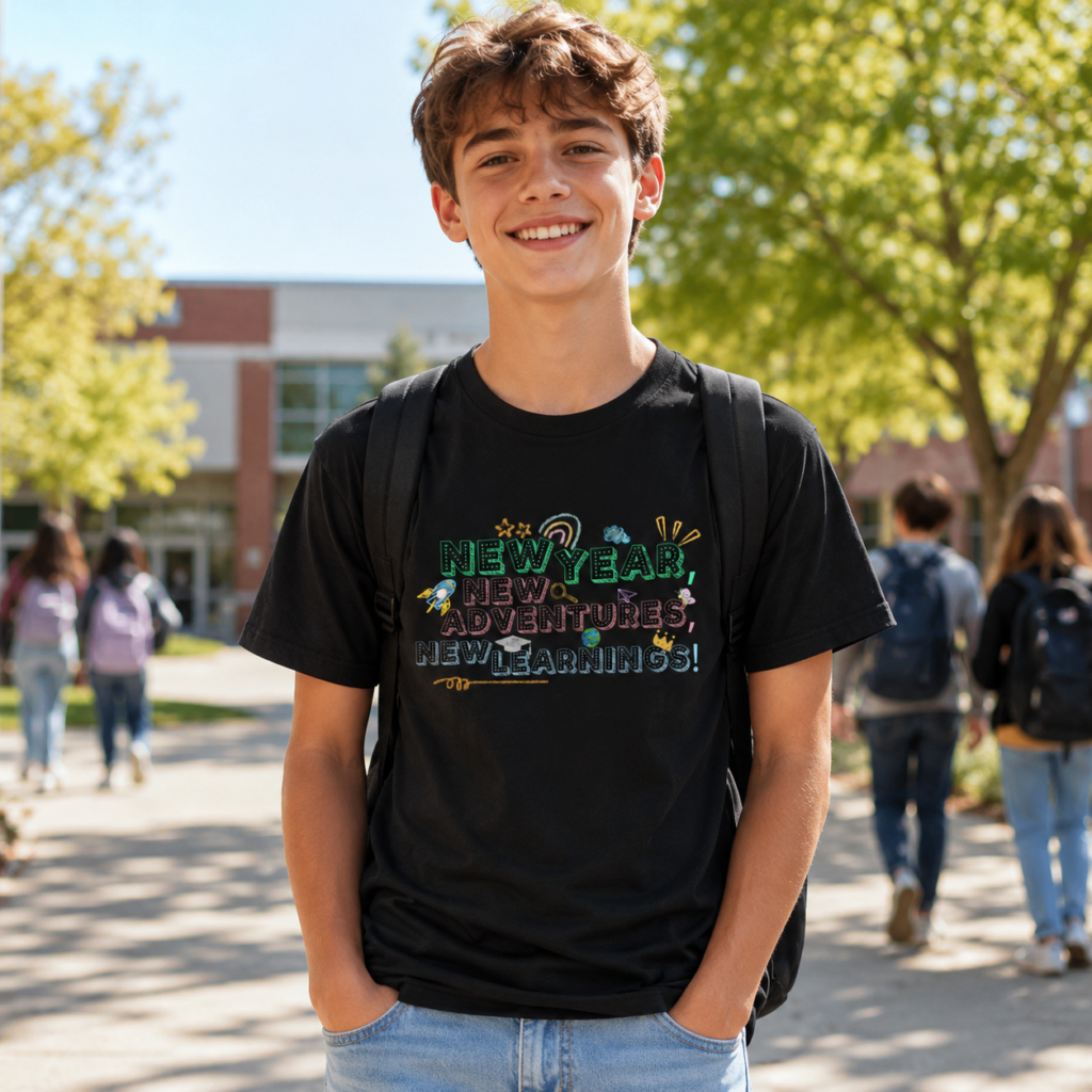 Motivational Learning T-Shirt for Kids – 10 School & Growth Designs