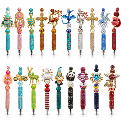 Collectible Luxury Beaded Pens – Choose Your Design | 16 Hand-Assembled Styles